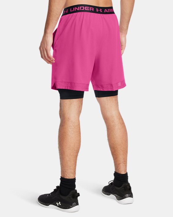 Men's UA Vanish Woven 2-in-1 Shorts, Pink, pdpMainDesktop image number 1